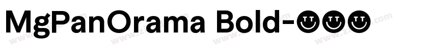 MgPanOrama Bold字体转换